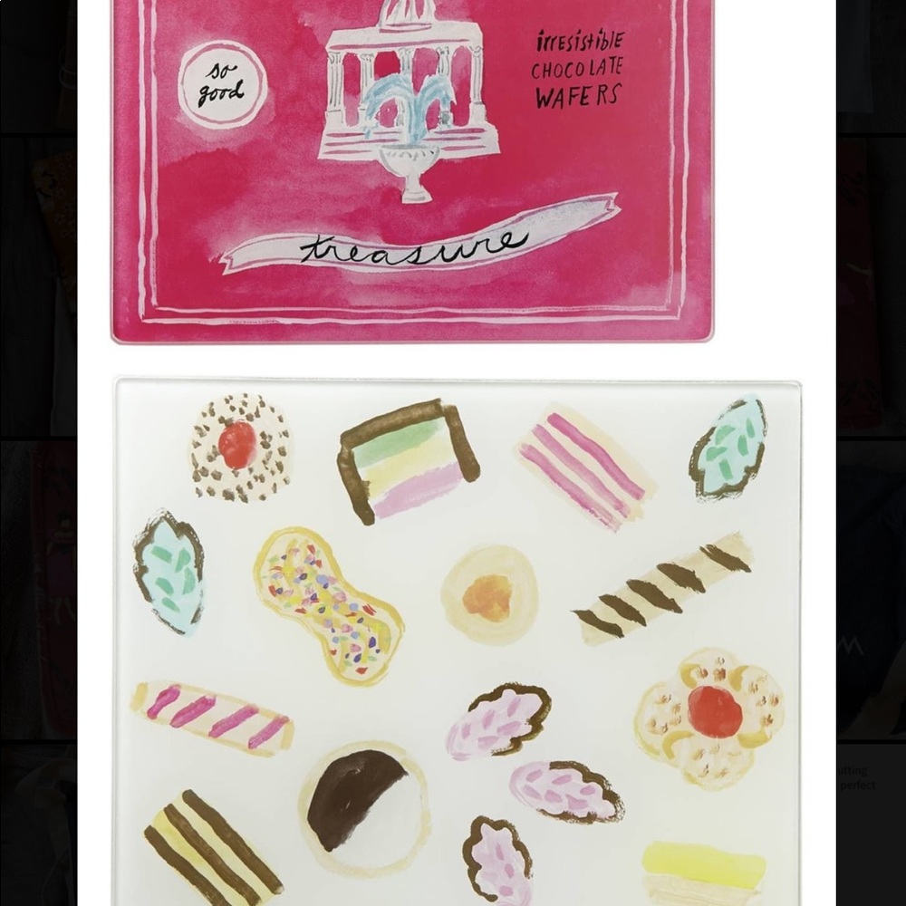 kate spade glass cutting boards